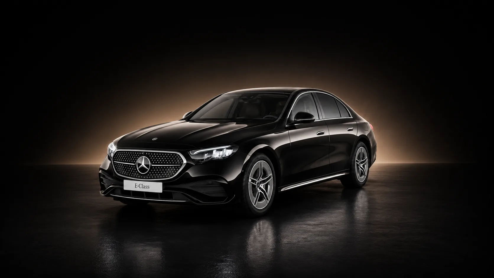 Mercedes-Benz Classe E 2026 — vue de face légèrement de profil