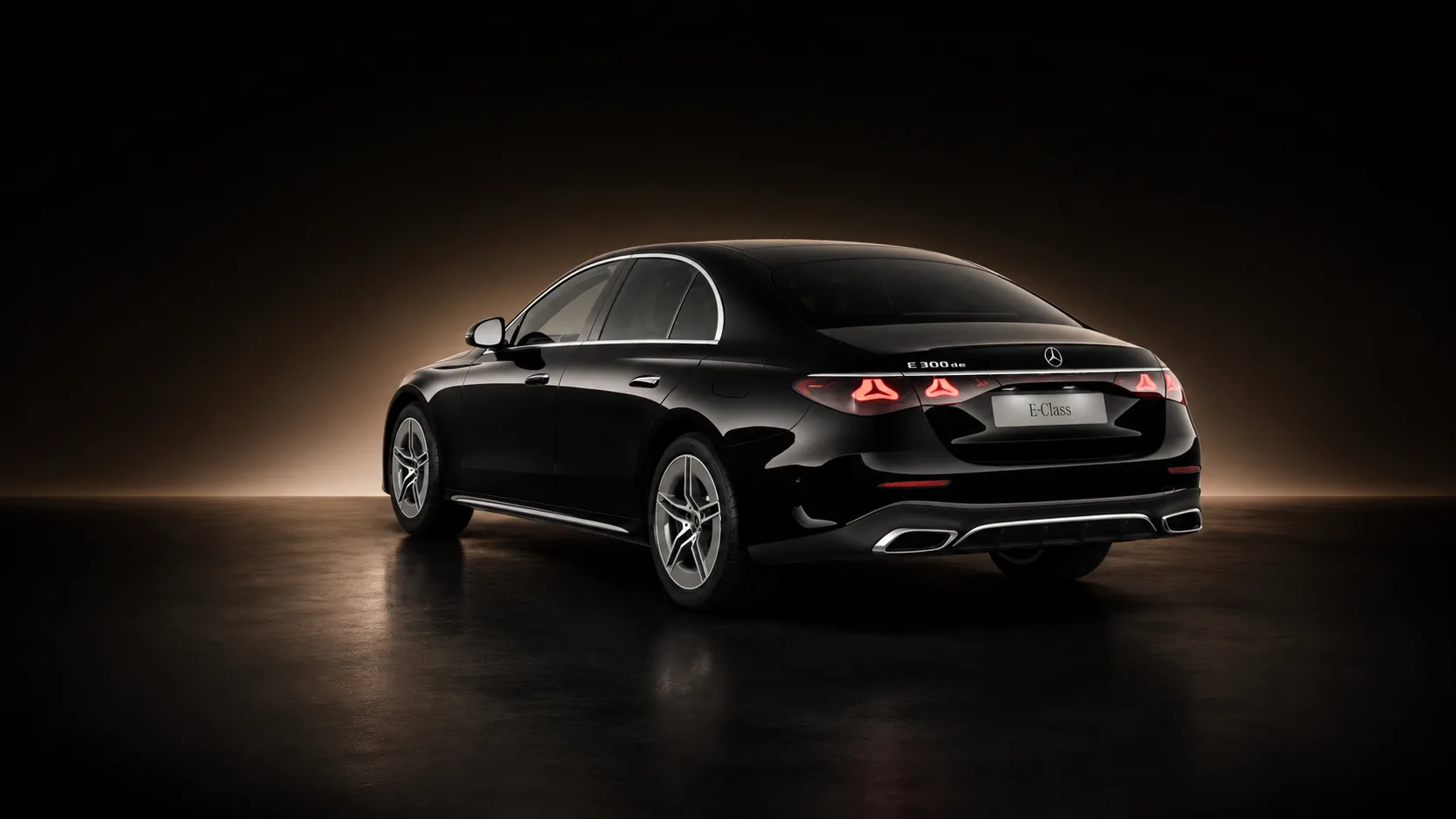 Mercedes-Benz Classe E 2026 — vue arrière trois-quarts