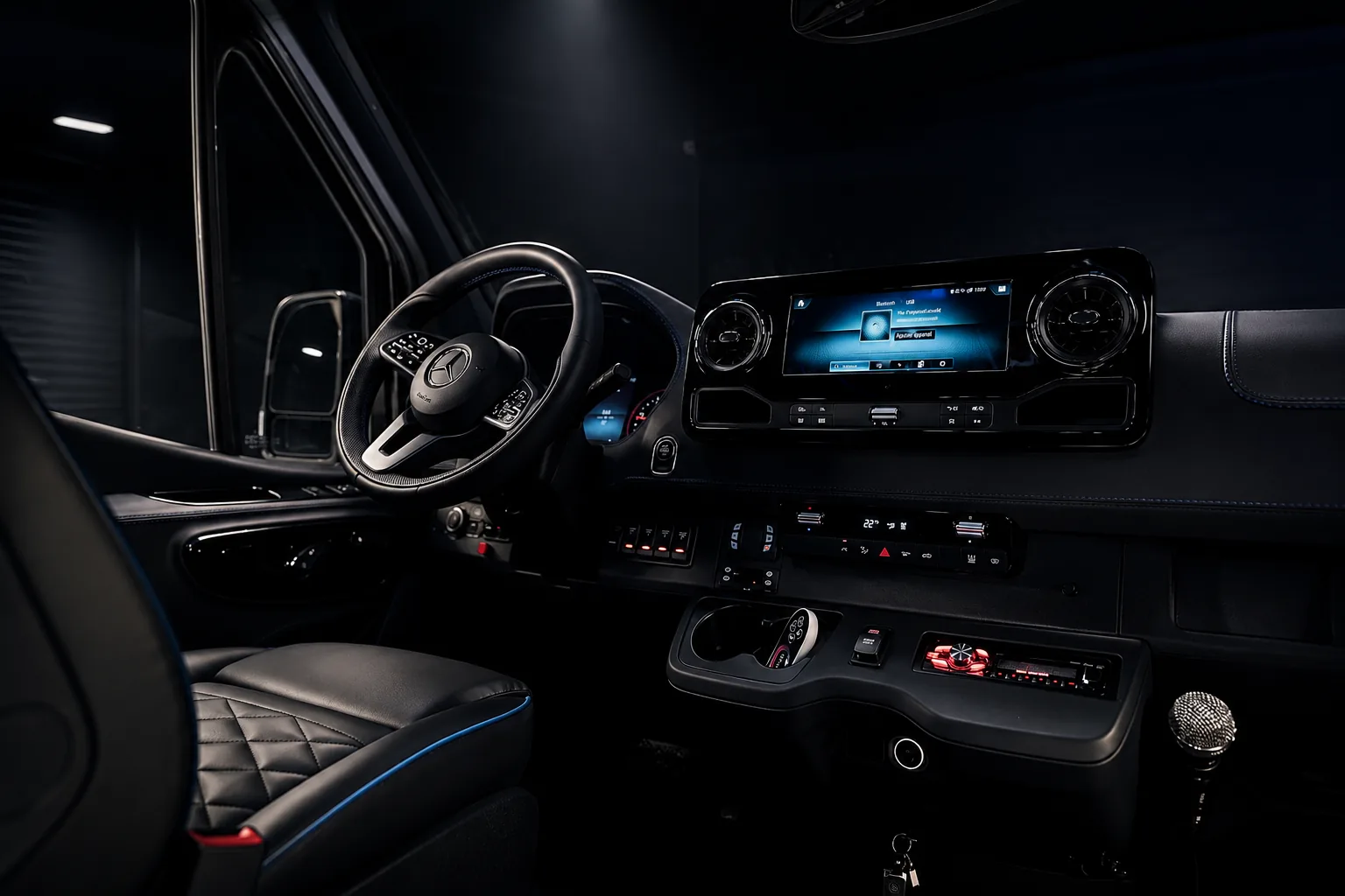 Mercedes-Benz VIP Sprinter — cockpit conducteur
