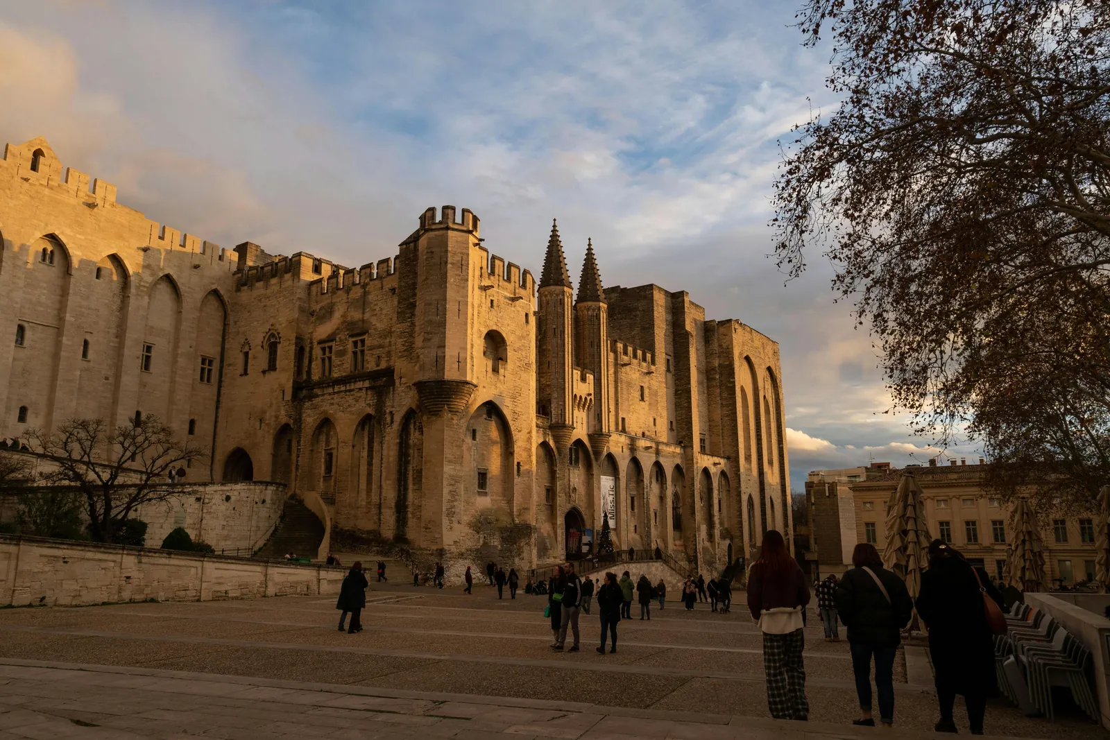 Private chauffeur in Avignon — the Palais des Papes